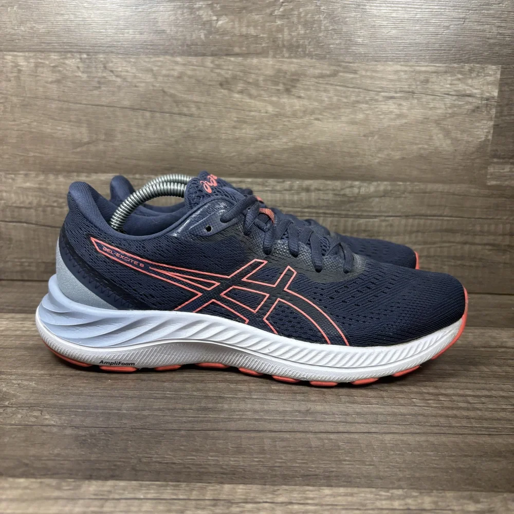 Asics Gel-Excite 8 Blue Pink Womens US Size 7.5 EUR 39 1012A916 Running Shoes